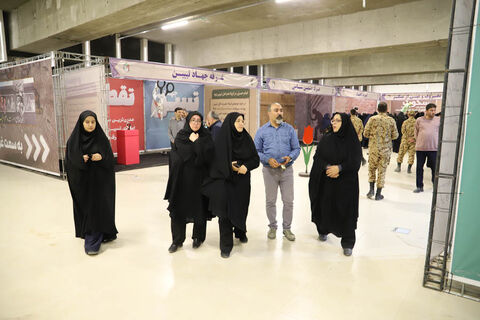 گزارش تصویری | بازدید مدیرکل، معاونان و کارشناسان کانون استان اردبیل از نمایشگاه عملیات رمضان