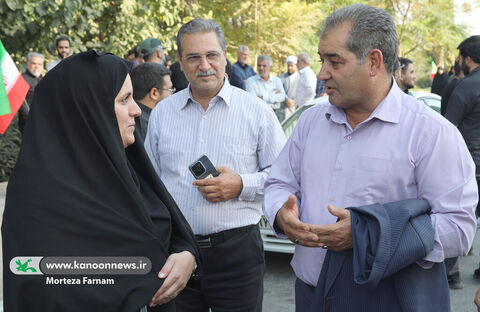 سرپرست کانون استان یزد در مراسم تشییع پیکر شهید مدافع امنیت