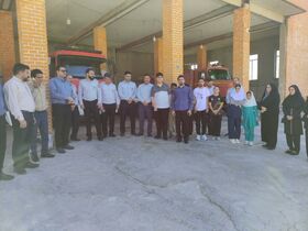 حضور اعضا و مربیان کانون قصرشیرین در ایستگاه آتش‌نشانی