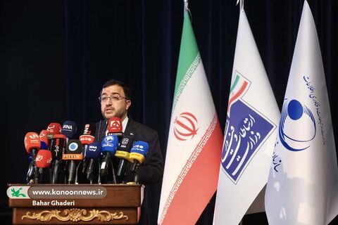 حامدعلامتی، مدیرعامل کانون  در آیین گشایش هفته جهانی فضا