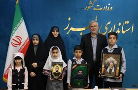 در نخستین روز هفته ملی کودک؛ استاندار البرز پای صحبت کودکان نشست