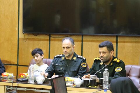 دیدار اعضای کانون پرورش فکری مازندران با فرماندهی انتظامی استان در هفته ملی کودک