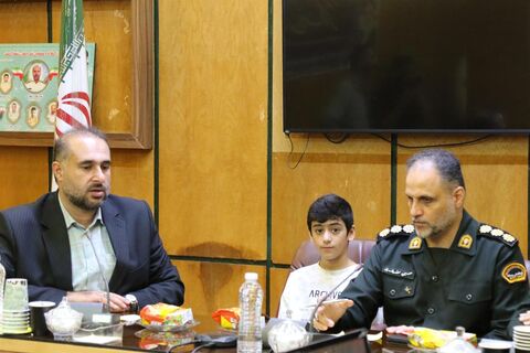 دیدار اعضای کانون پرورش فکری مازندران با فرماندهی انتظامی استان در هفته ملی کودک