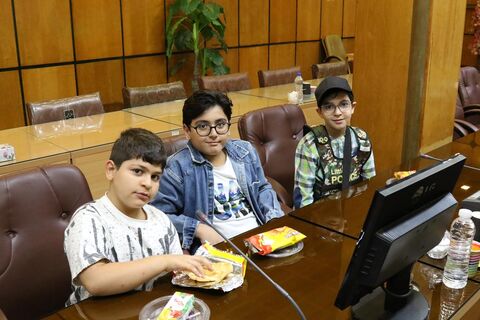 دیدار اعضای کانون پرورش فکری مازندران با فرماندهی انتظامی استان در هفته ملی کودک