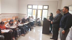 معاون اداری و مالی کانون کرمانشاه از کانون زبان بازدید کرد