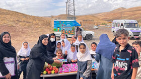 گزارش تصویری| کاروان پیک امید کانون استان اردبیل در روستای ینگجه کوثر