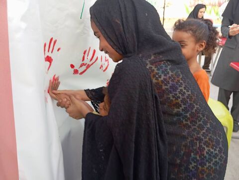 گزارش تصویری/ حضور کانون پرورش فکری کودکان ونوجوانان هرمزگان در جشن روز ملی کودک درگلزار شهدای مدرسه شجره طیبه میناب