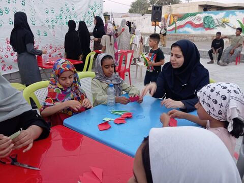 گزارش تصویری/ حضور کانون پرورش فکری کودکان ونوجوانان هرمزگان در جشن روز ملی کودک درگلزار شهدای مدرسه شجره طیبه میناب