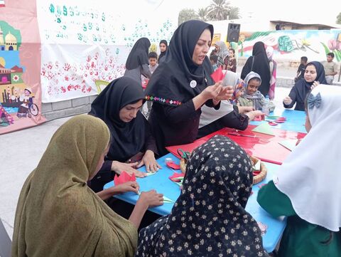 گزارش تصویری/ حضور کانون پرورش فکری کودکان ونوجوانان هرمزگان در جشن روز ملی کودک درگلزار شهدای مدرسه شجره طیبه میناب