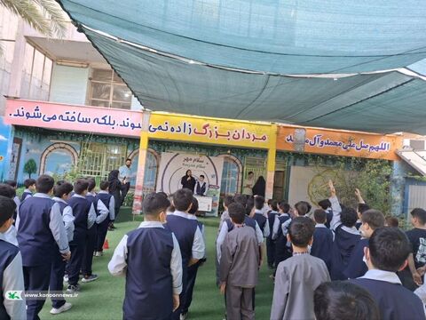 «لبخند کودکان، الفبای وطن»؛ پیام «زنگ دوستی» در مدارس خوزستان