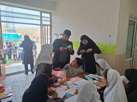 گزارش تصویری| کاروان پیک امید کانون استان اردبیل در روستای ینگجه کوثر