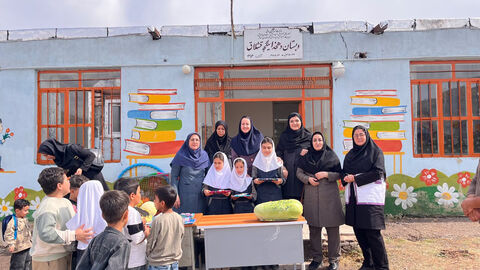 گزارش تصویری| کاروان پیک امید کانون استان اردبیل در روستای ینگجه کوثر