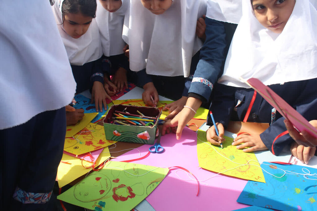 نقش‌آفرینی کودکان در جشن بادبادک‌ها