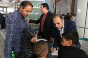 برپایی میز خدمت کانون استان کرمان در مصلی