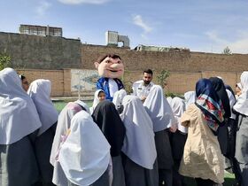 «پیوندِ امنیت و فرهنگ در سایه‌ی لبخند کودکان» در دبستانِ روستاییِ لاسجرد