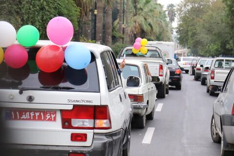 کاروان شادی‌پیمایی هفته ملی کودک در مازندران با یاد شهدای کودک و نوجوان به حرکت درآمد