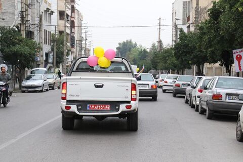 کاروان شادی‌پیمایی هفته ملی کودک در مازندران با یاد شهدای کودک و نوجوان به حرکت درآمد