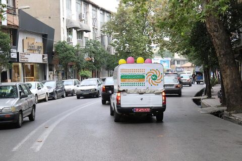 کاروان شادی‌پیمایی هفته ملی کودک در مازندران با یاد شهدای کودک و نوجوان به حرکت درآمد