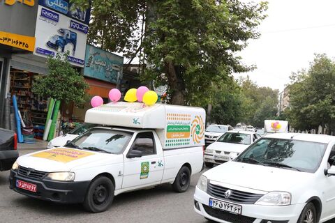 کاروان شادی‌پیمایی هفته ملی کودک در مازندران با یاد شهدای کودک و نوجوان به حرکت درآمد