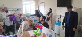 لبخند و امید در بیمارستان کودکان امیرکلا؛ عیادت از کودکان بستری در هفته ملی کودک