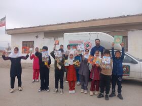 ویژه‌برنامه «روز کودک، روز قصه» در روستای قمشه کهریز کرمانشاه