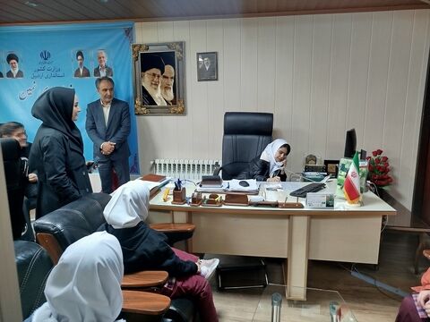 آینده‌سازان نمین در فرمانداری مشق مسئولیت‌پذیری کردند
