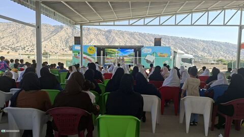 تماشاخانه سیار در باشت؛ چهارمین روز از اجرای برنامه‌های فرهنگی و هنری