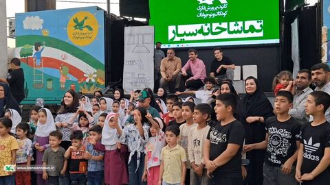 تماشاخانه سیار در باشت؛ چهارمین روز از اجرای برنامه‌های فرهنگی و هنری