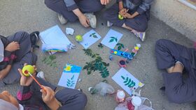 کارگاهِ هنریِ کانون در مدرسه «دانش» شهر جدید ایوانکی
