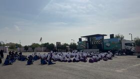 تماشاخانه سیار کانون در گچساران؛ لبخند مهمان کودکان شد