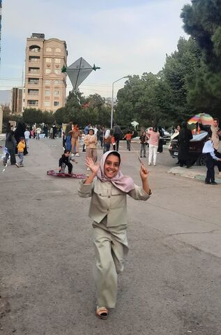 گزارش تصویری پرواز بادبادک‌ها در آسمان نیشابور