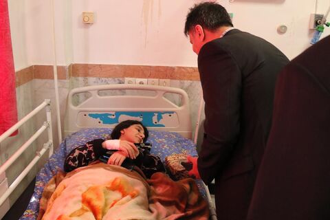 عیادت از بیماران کودک و نوجوان در هفته ملی کودک در بیمارستان بوعلی ساری