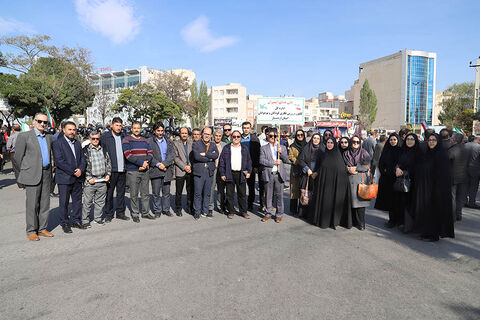با حضور پرشور کارکنان و مربیان کانون در رزمایش ۱۰۰ هزار نفری جانفدایان حسینی