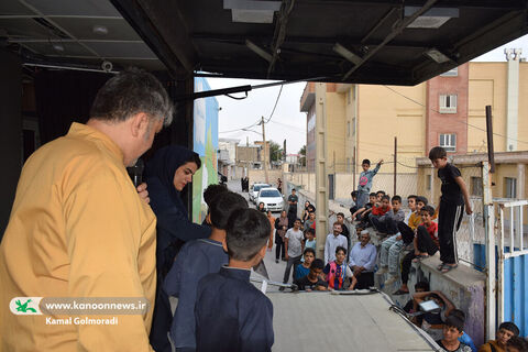 تماشاخانه سیار کانون در لرستان، شهرستان دورود روستای ناصرالدین