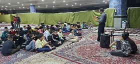 مصلّی المهدی(عج) میزبان یک شب پرنشاط نوجوانانه با بازی، هنر و رفاقت