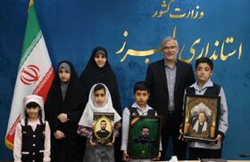 گزارش سیمای البرز از میزبانی استاندار از کودکان البرزی در هفته ملی کودک