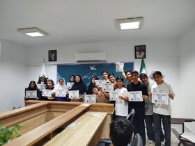 نوجوانان مرکز شماره سه ساری گواهینامه پویش جهانی جست‌وجوی سیارک‌ها را دریافت کردند