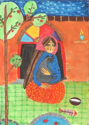 سارا شکوری، ۱۵ ساله از مرکز ماکو کانون پرورش فکری استان آذربایجان غربی برنده  دیپلم افتخار یست‌وپنجمین مسابقه بین‌المللی نقاشی محیط زیست «جی‌کیوای» ژاپن