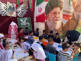 غرفه فرهنگی کانون گمیشان در یادواره شهدای بخش گلدشت