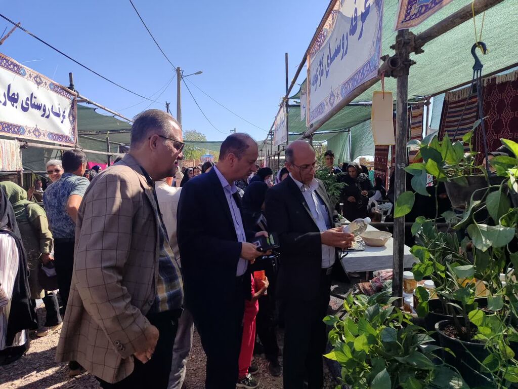 برپایی غرفه فرهنگی هنری کتابخانه ثابت و سیار روستایی کاشمر در جشنواره عسل کلپوره