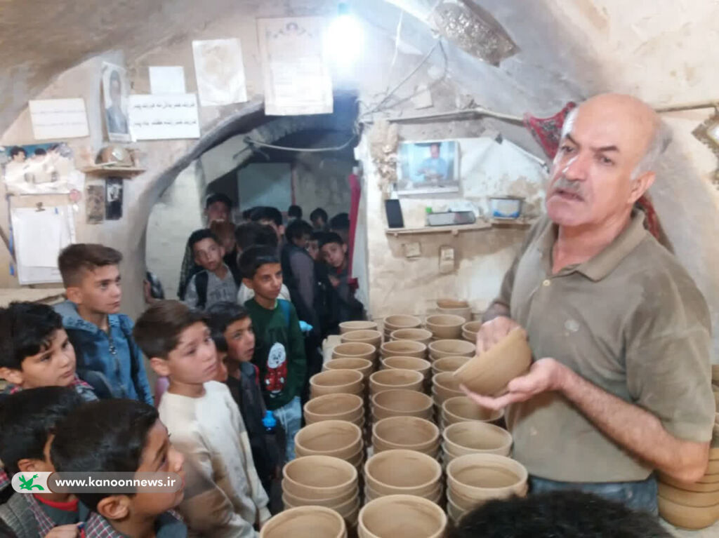 اردوی علمی با رنگ و بوی سفال در کانون لالجین
