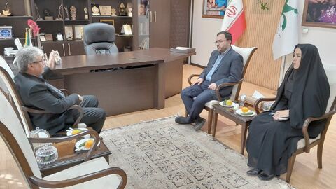 دیدار وحید کنعانی، نماینده مردم شهرستان‌های خلخال و کوثر در مجلس شورای اسلامی  با مدیرعامل کانون  و باز دید از کتابخانه مرجع کانون