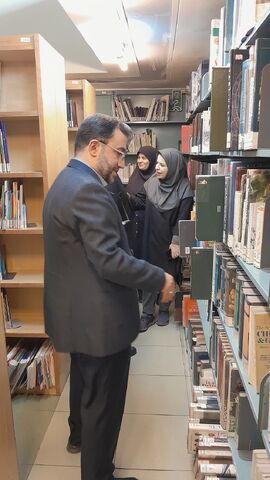 دیدار وحید کنعانی، نماینده مردم شهرستان‌های خلخال و کوثر در مجلس شورای اسلامی  با مدیرعامل کانون  و باز دید از کتابخانه مرجع کانون