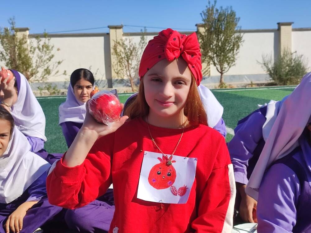 برپایی جشن شاداب انار با حضور کتابخانه سیار کانون در روستای جودانه میامی