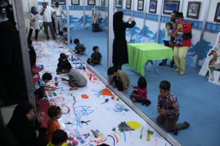 چهارمین روز فعالیت کانون در بخش کودک و نوجوان نمایشگاه بین المللی قرآن